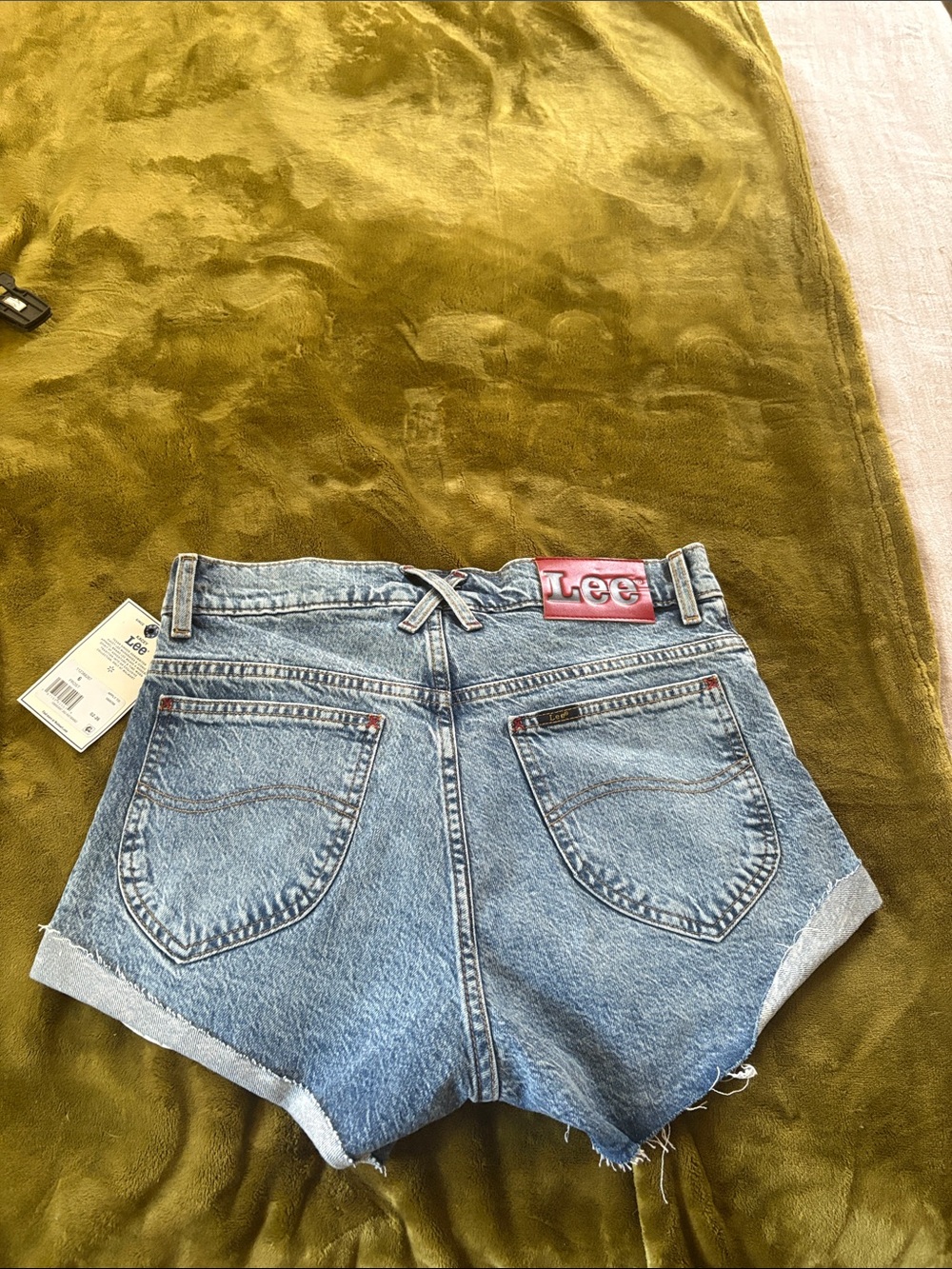 Lee Light Wash Denim Cutoff Shorts with Raw Hem